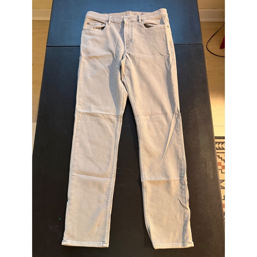 Faherty Brand Mens 32x32 5-Pocket Pants Tan Khaki Straight Leg MBC0020-IRN